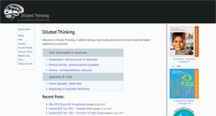 Desktop Screenshot of dilutedthinking.com