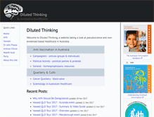 Tablet Screenshot of dilutedthinking.com